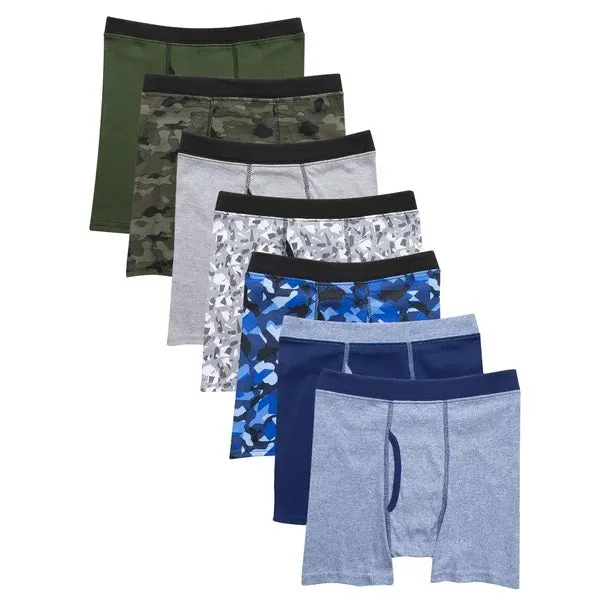 7-Pack Boys' Tagless Boxer Briefs B75PW7