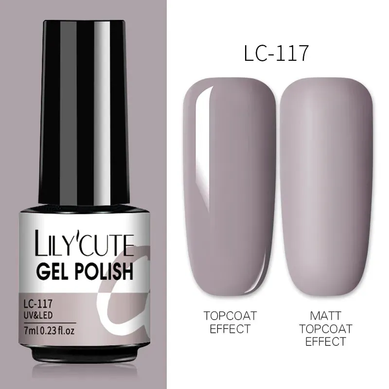 7ML Gel Nail Polish Nude Vernis Semi-Permanent Nail Polish For Nails Soak Off UV LED UV Gel DIY Nail Art Gel Varnishes