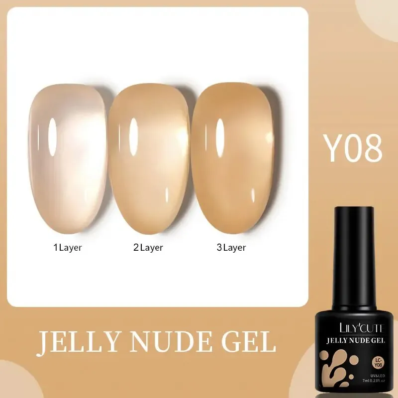 7ML Gel Nail Polish Nude Vernis Semi-Permanent Nail Polish For Nails Soak Off UV LED UV Gel DIY Nail Art Gel Varnishes