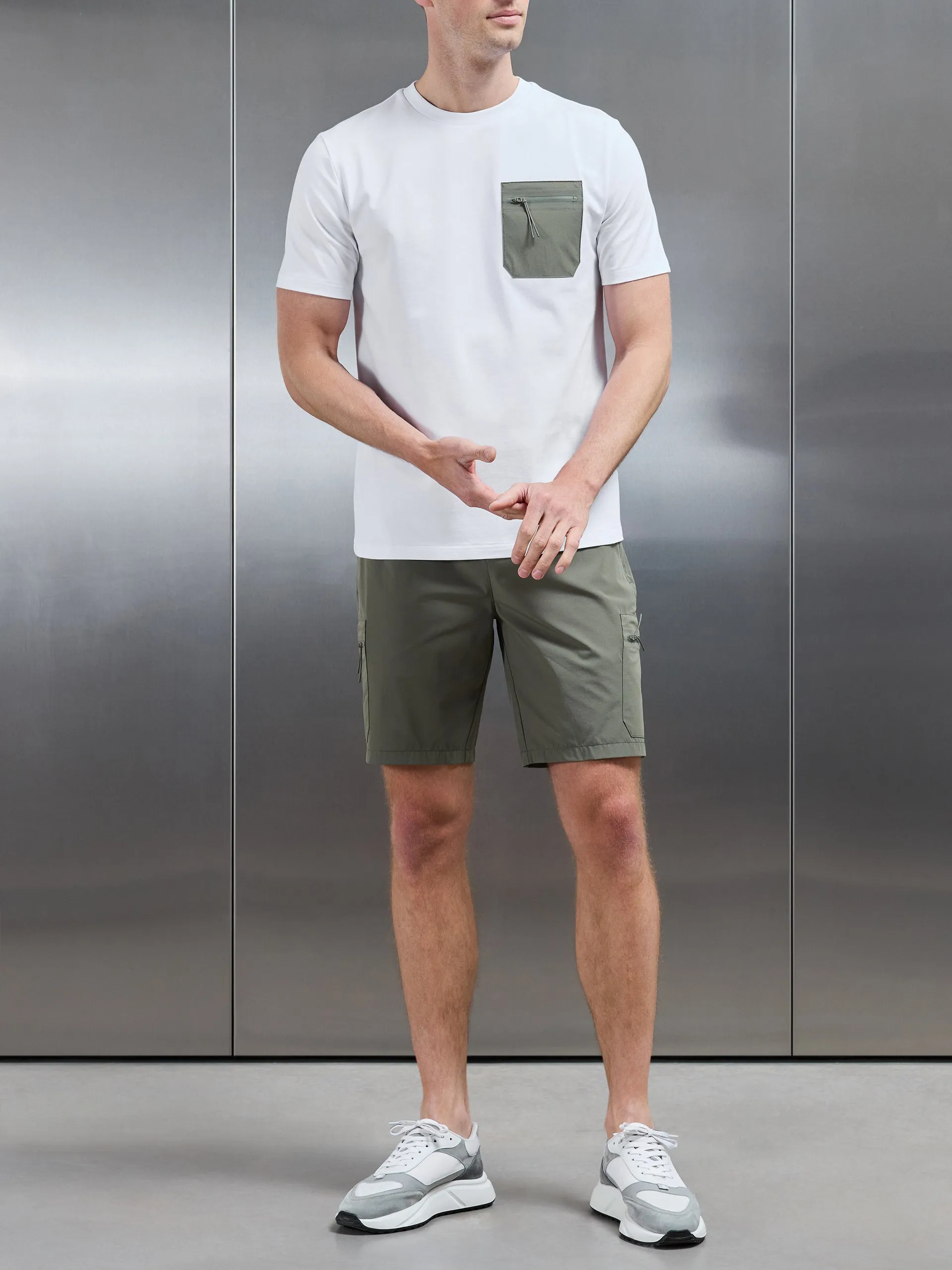 Active Cargo Short in Olive