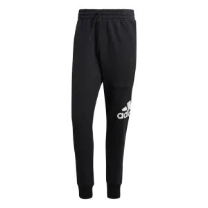 Adidas Essentials French Terry Tapered Cuff Logo Pant - Mens - Black