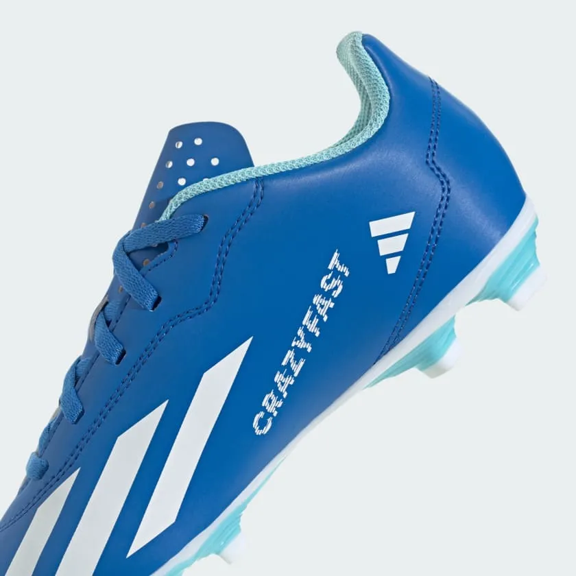 adidas X Crazyfast .4 FxG Boots- Royal/White/Red- JUNIOR