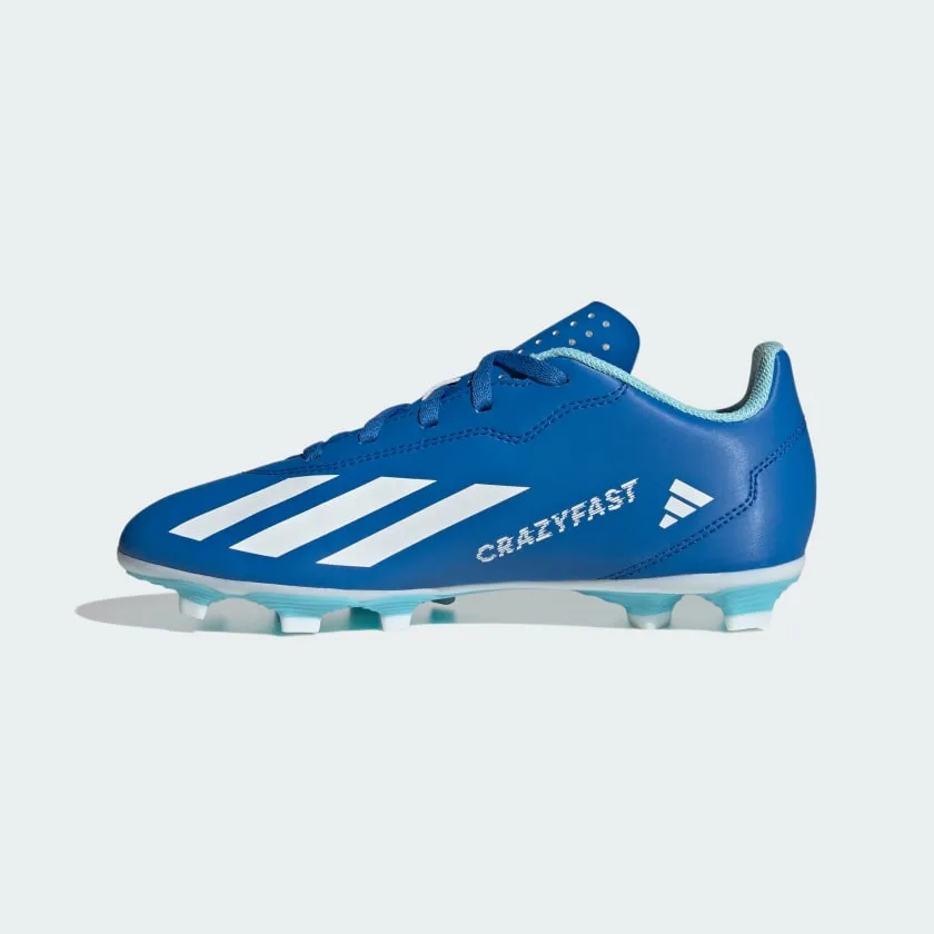 adidas X Crazyfast .4 FxG Boots- Royal/White/Red- JUNIOR