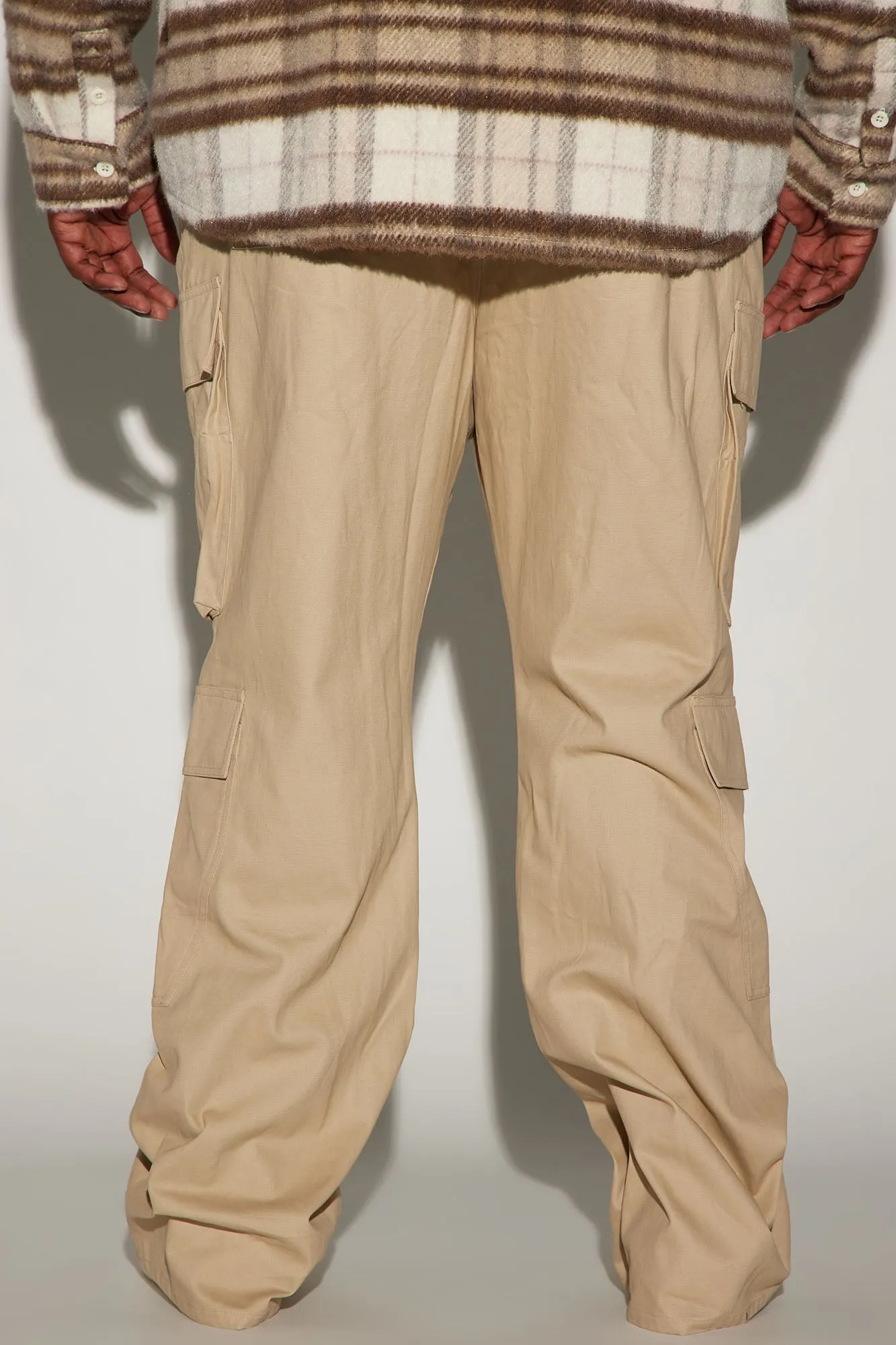 Alisos Twill Slim Flare Cargo Pants - Tan