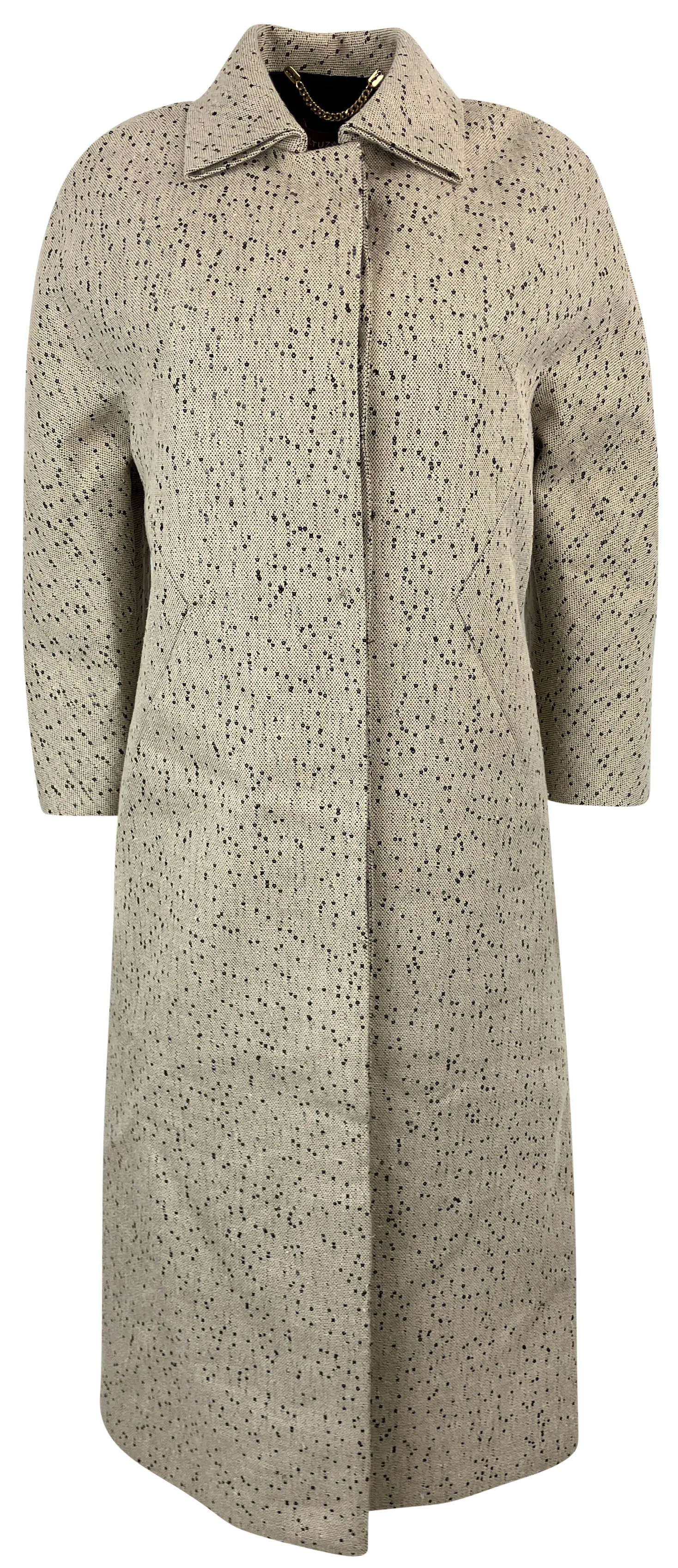 Altuzarra Sequined Tweed Coat in Natural