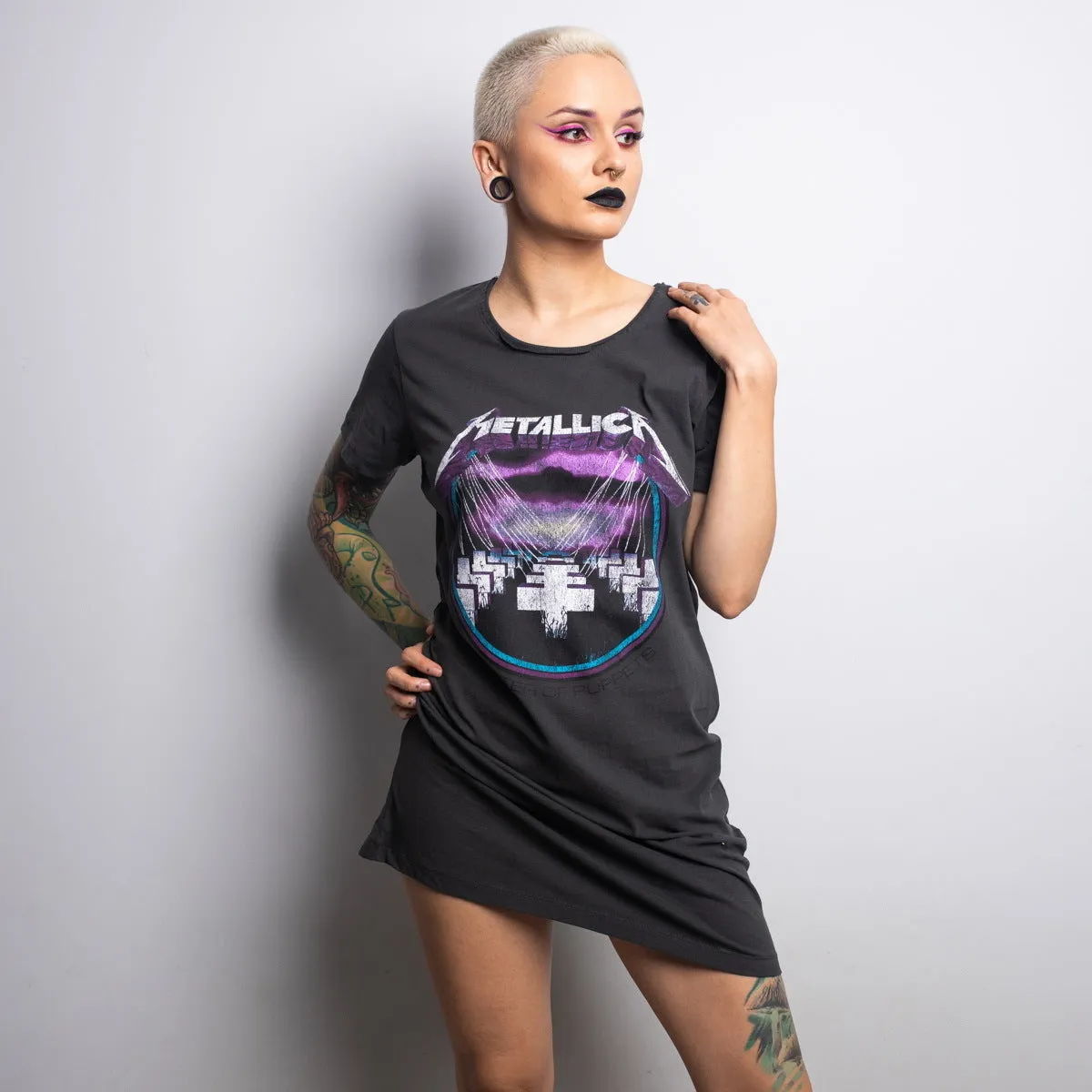 Amplified Womens/Ladies Master Of Puppets Metallica T-Shirt Dress