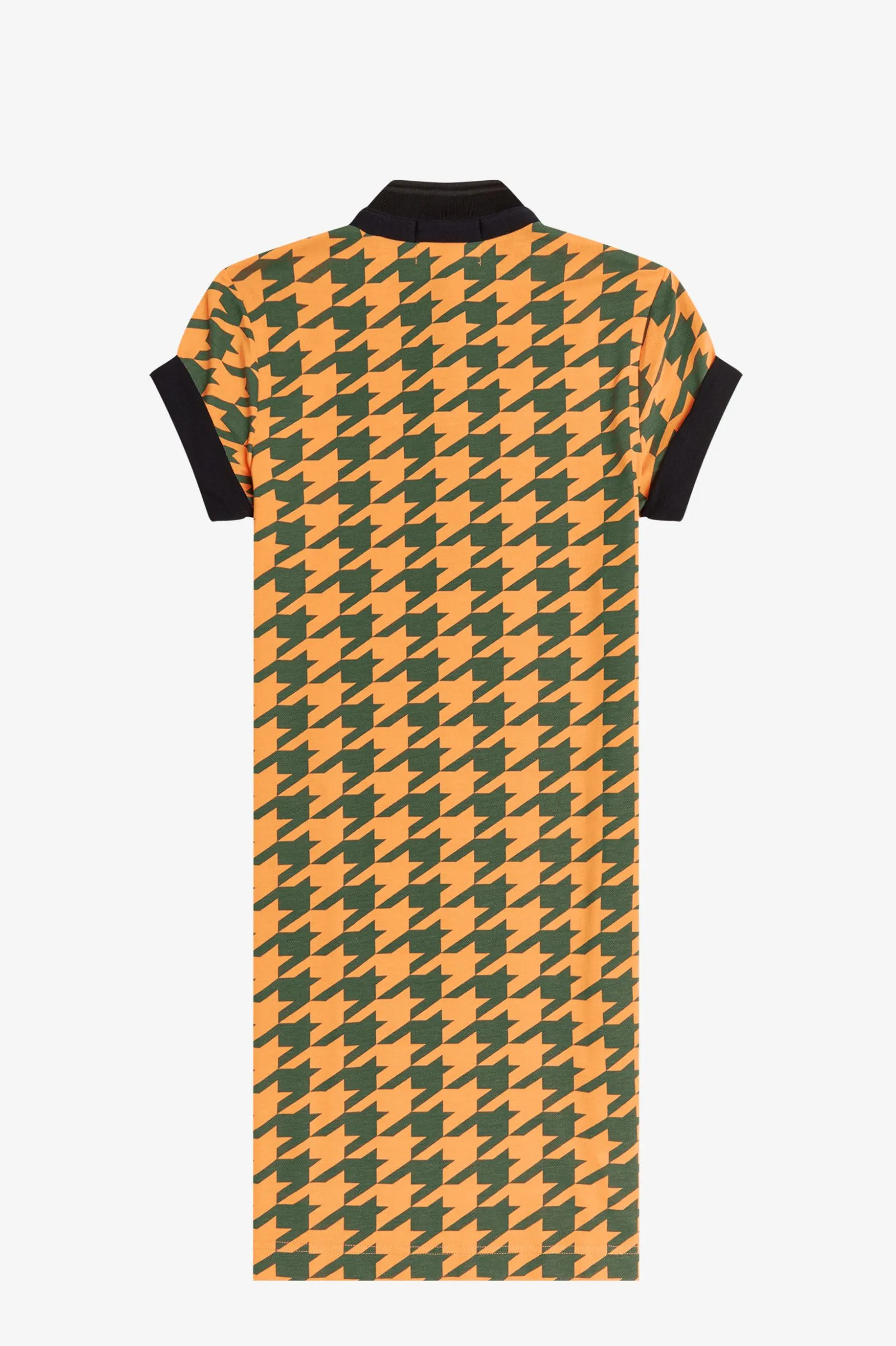 Amy Winehouse Melon Houndstooth Pique Shirt Dress