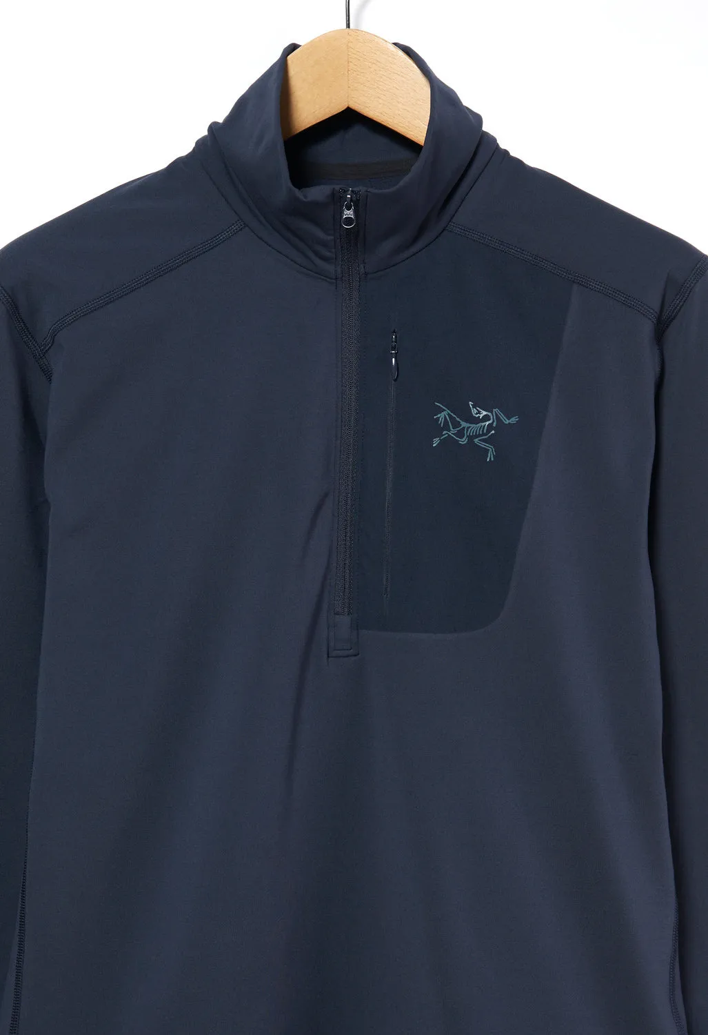 Arc'teryx Rho LT Men's Zip Neck - Black Sapphire