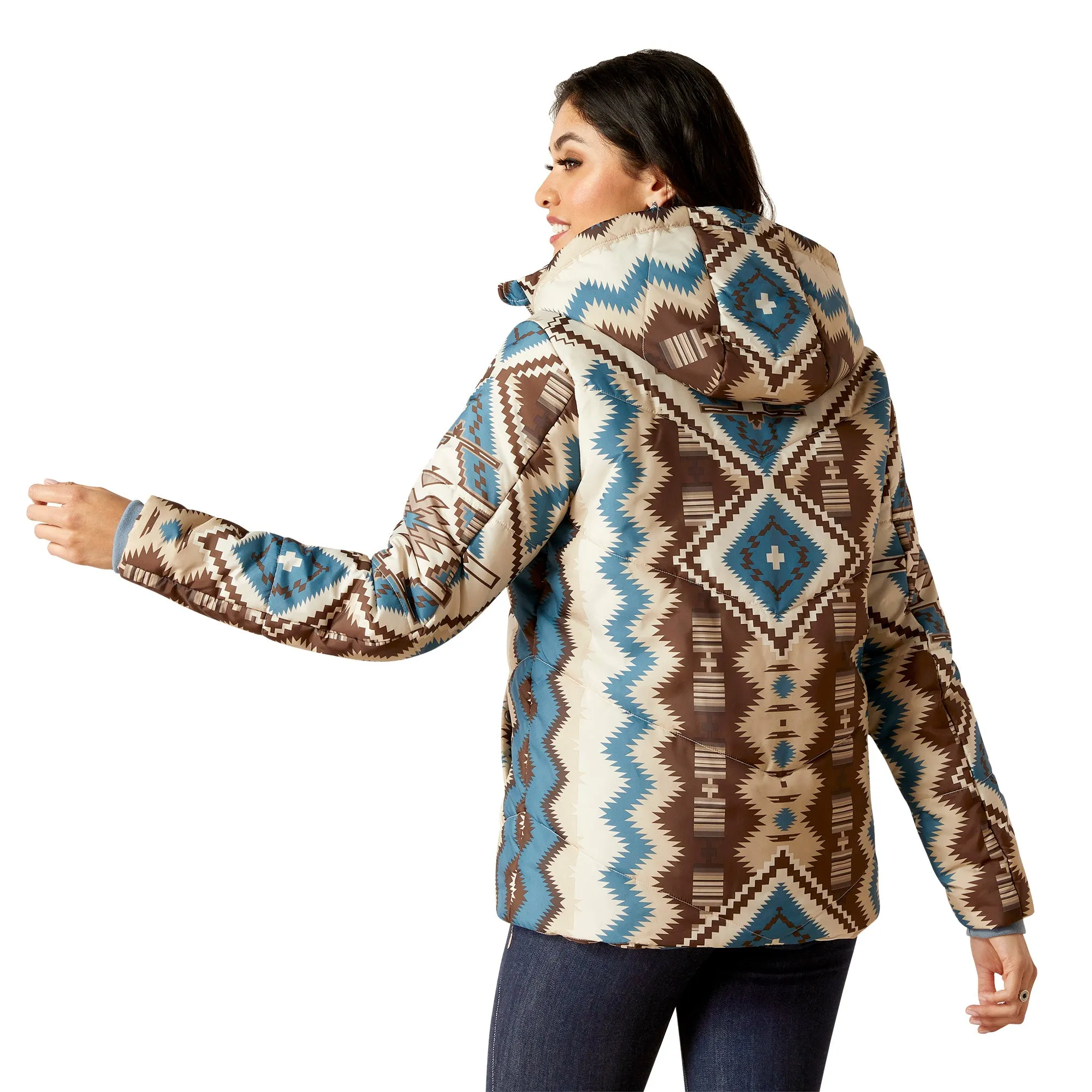 Ariat Ladies Chimayo Two Columns Print Puffer Jacket 10046282