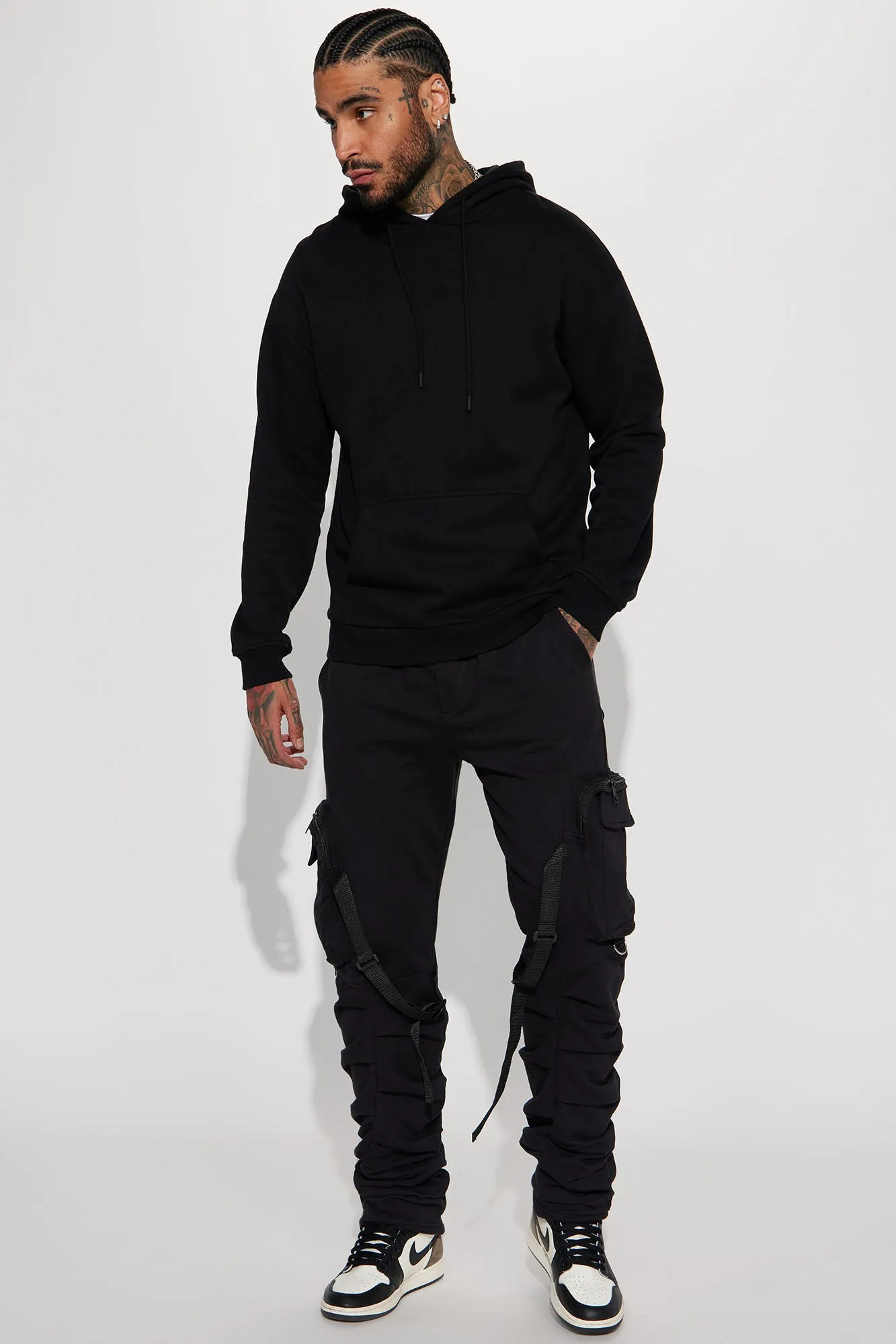 Arrange The Time Cargo Pants - Black