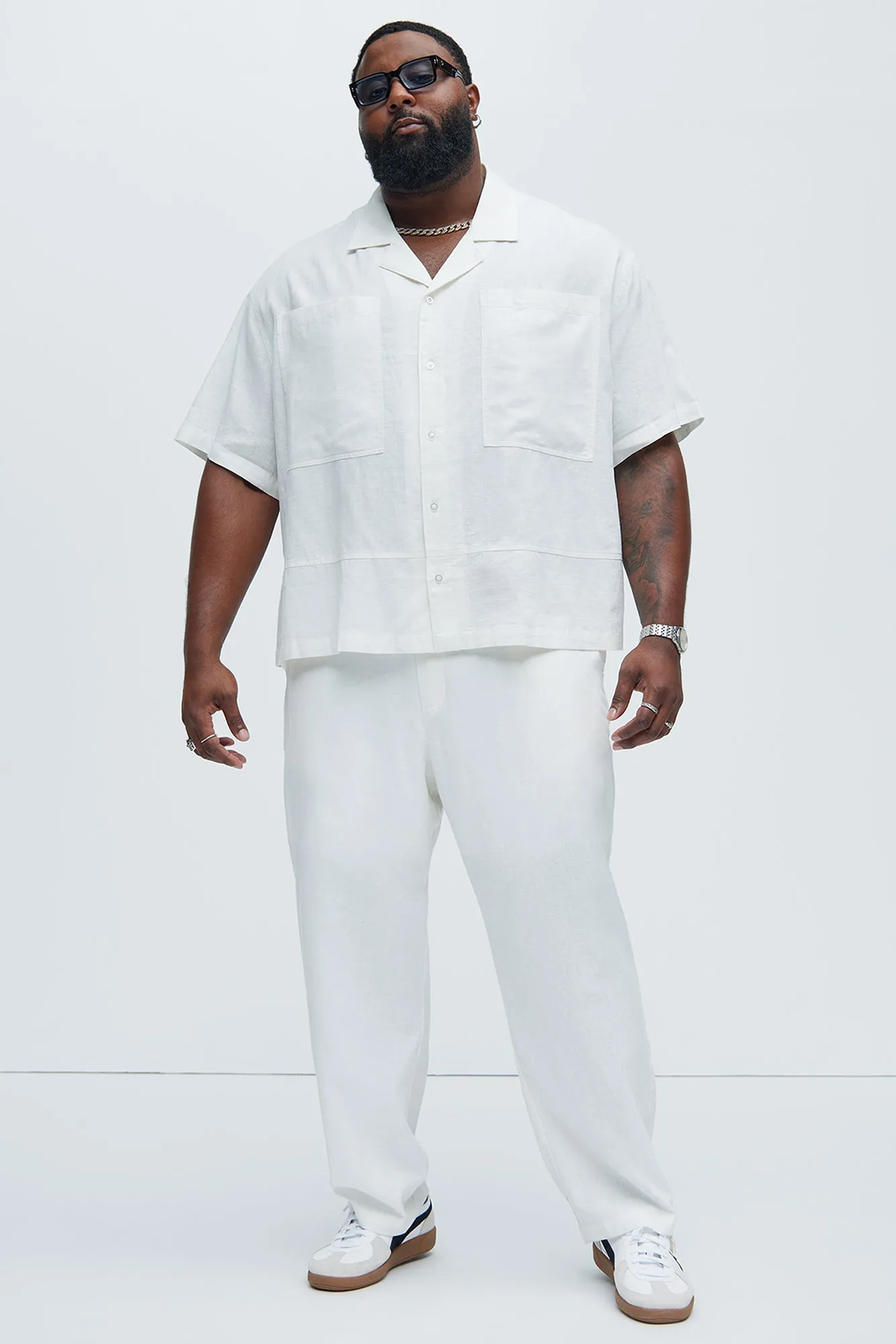 Bahamas Linen Cuban Shirt - White