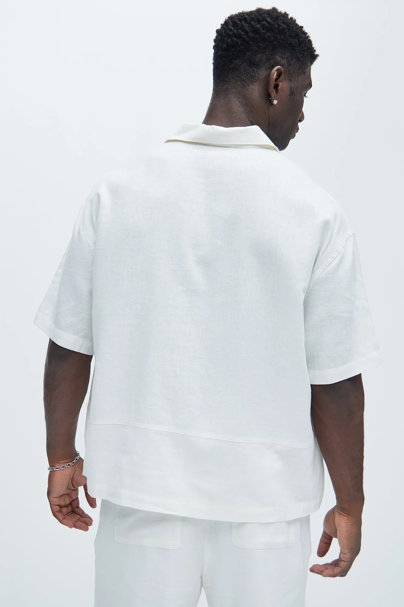 Bahamas Linen Cuban Shirt - White