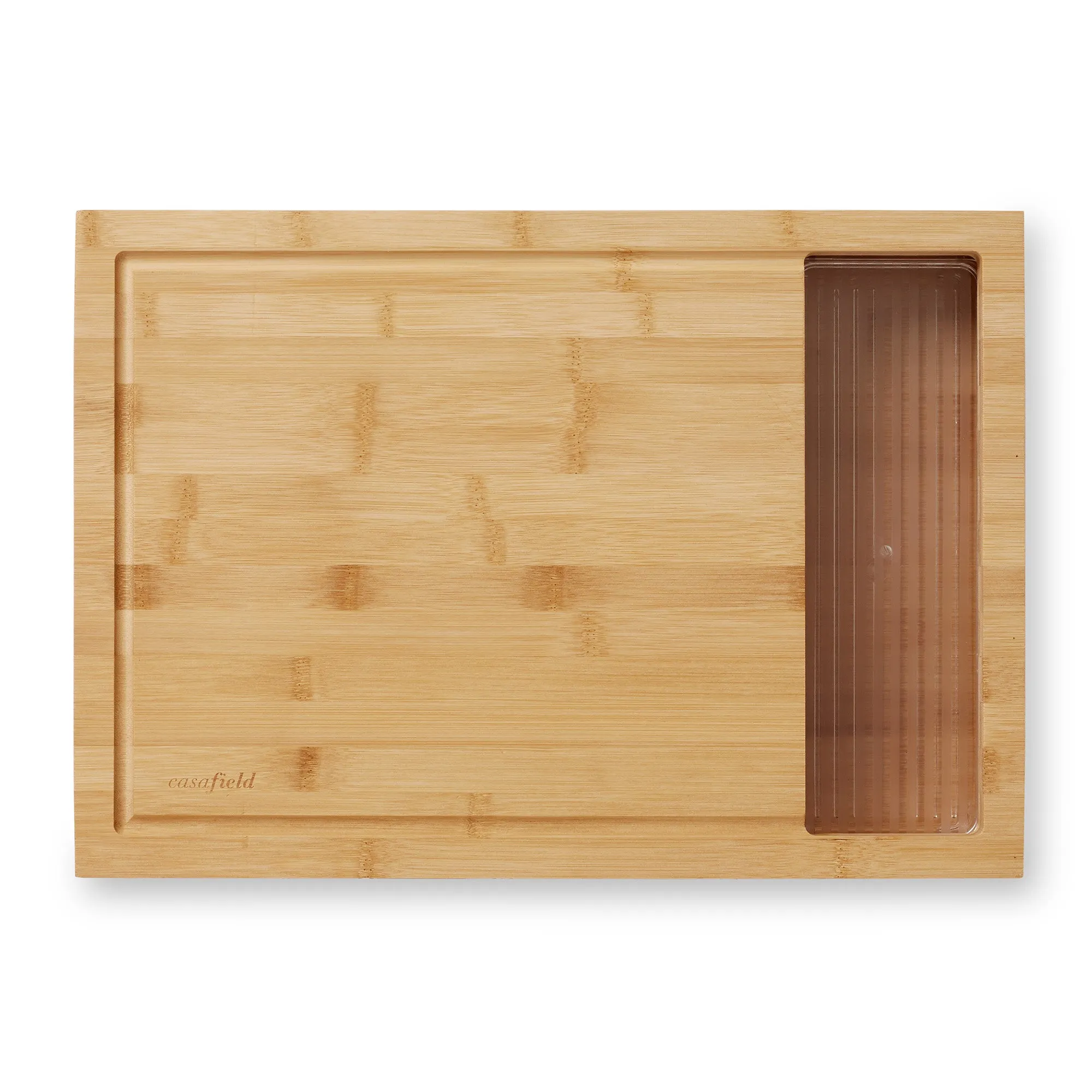 Bamboo Cutting Board Set with Trays and Lids