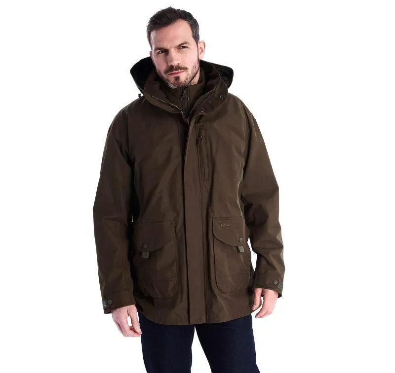 Barbour Gosforth Mens Waterproof Jacket - Dark Olive