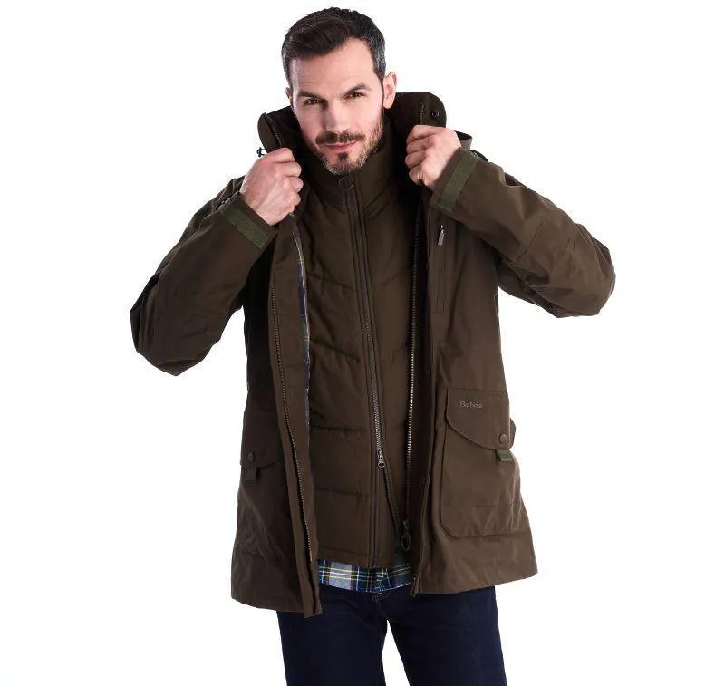 Barbour Gosforth Mens Waterproof Jacket - Dark Olive