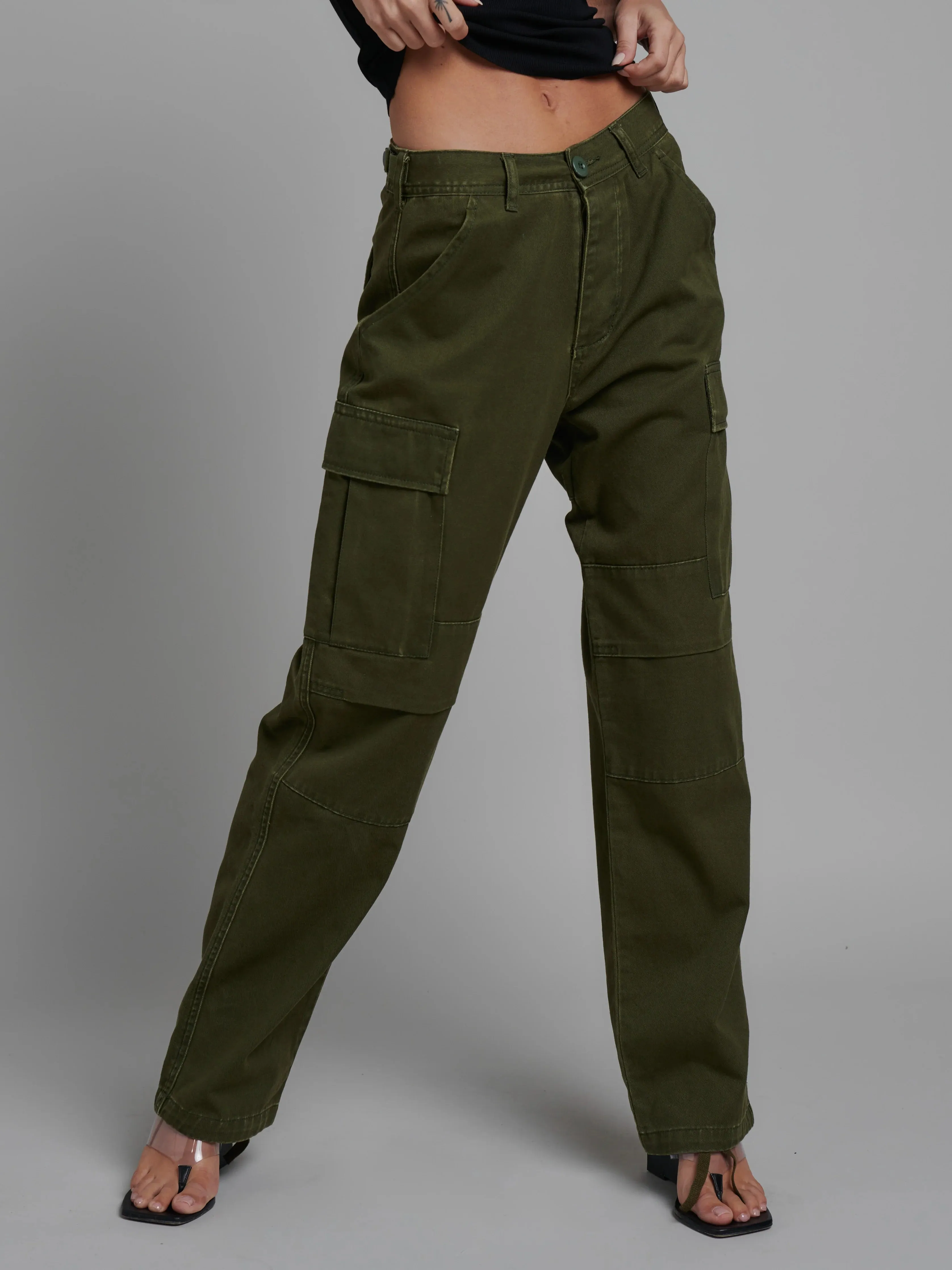 BAYSE BRAND Womens Raven Cargo Pant Khaki