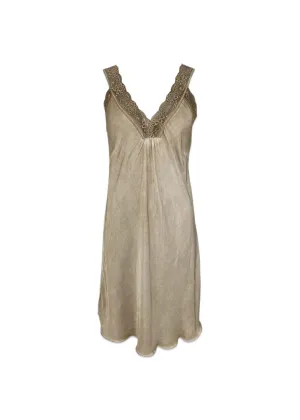 BCBEA slip dress VINTAGE DYED - Champagne