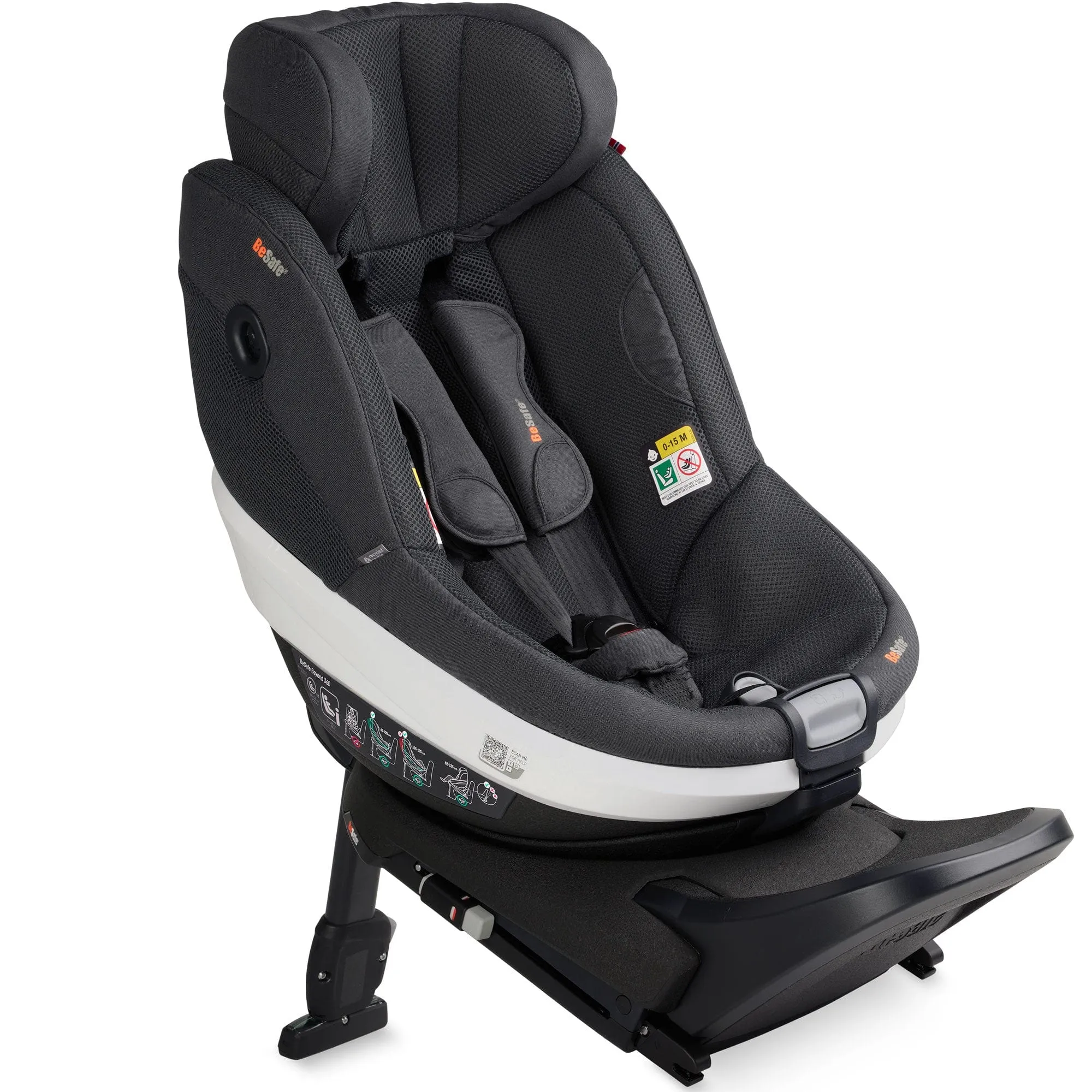 BeSafe Beyond Car Seat & Base in Anthracite Mesh