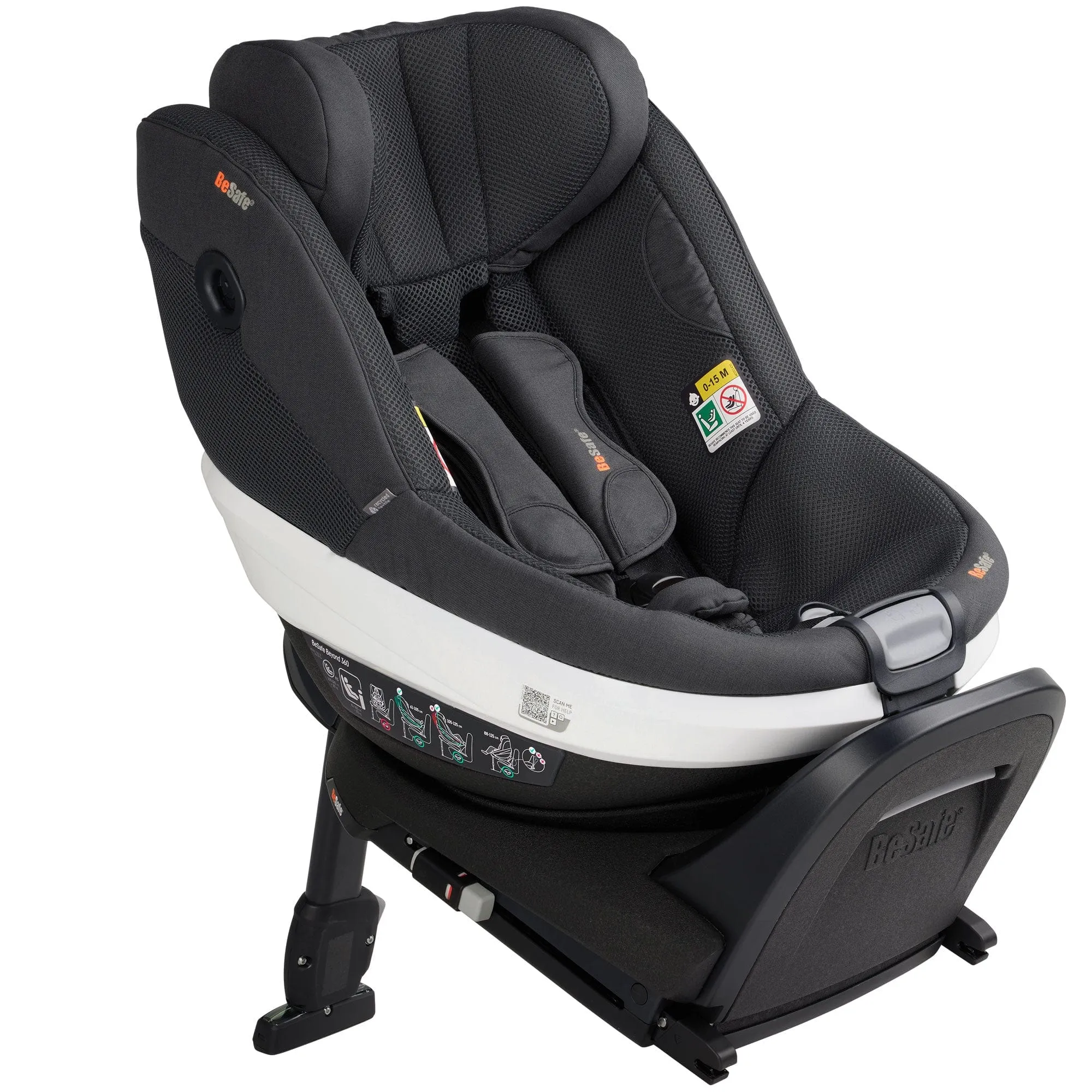 BeSafe Beyond Car Seat & Base in Anthracite Mesh