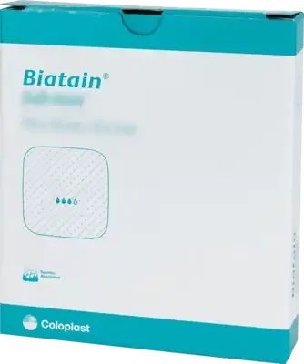 BIATAIN foam dressing 10x10 cm, gently adhesive