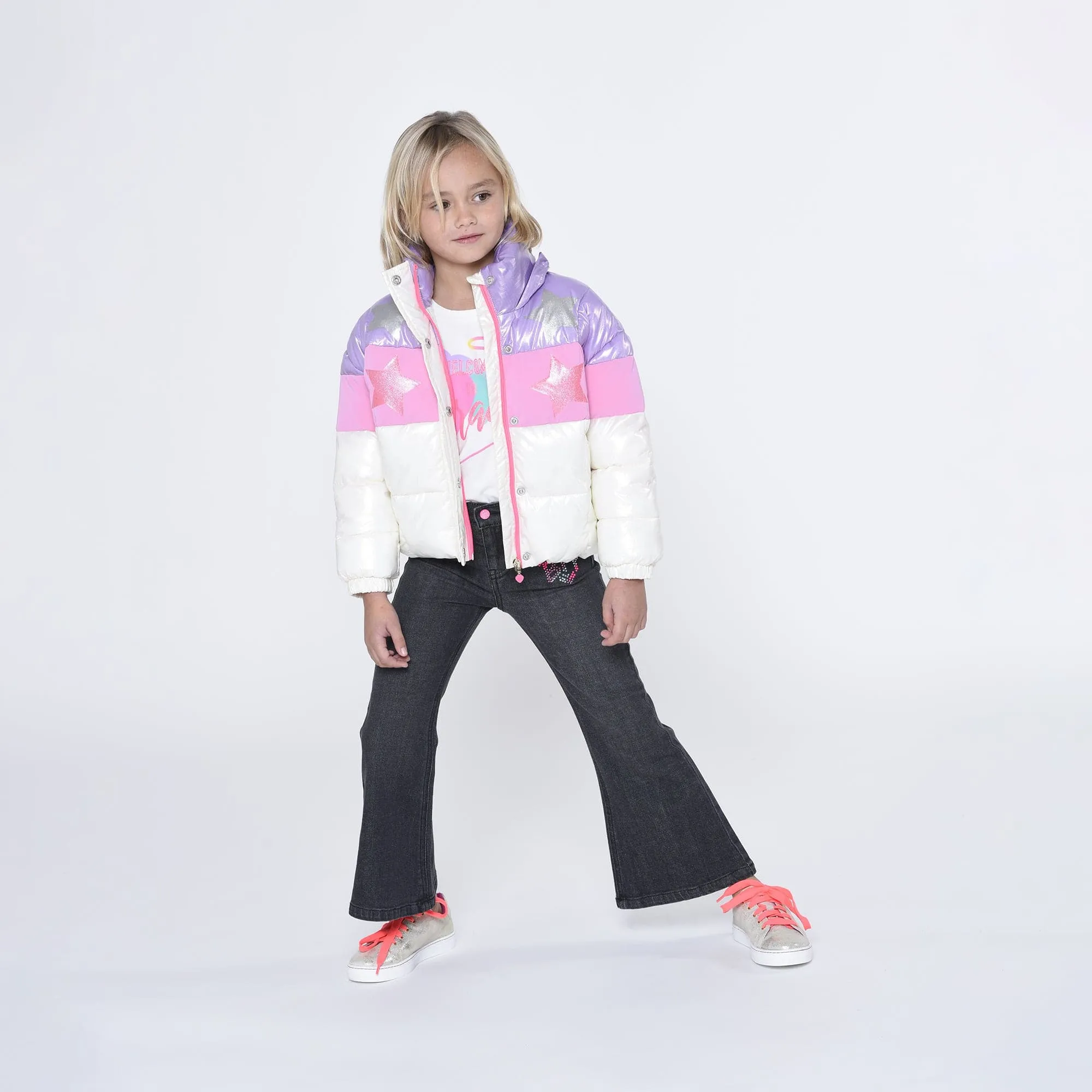 BILLIEBLUSH - Retro Puffa Jacket - Pastel