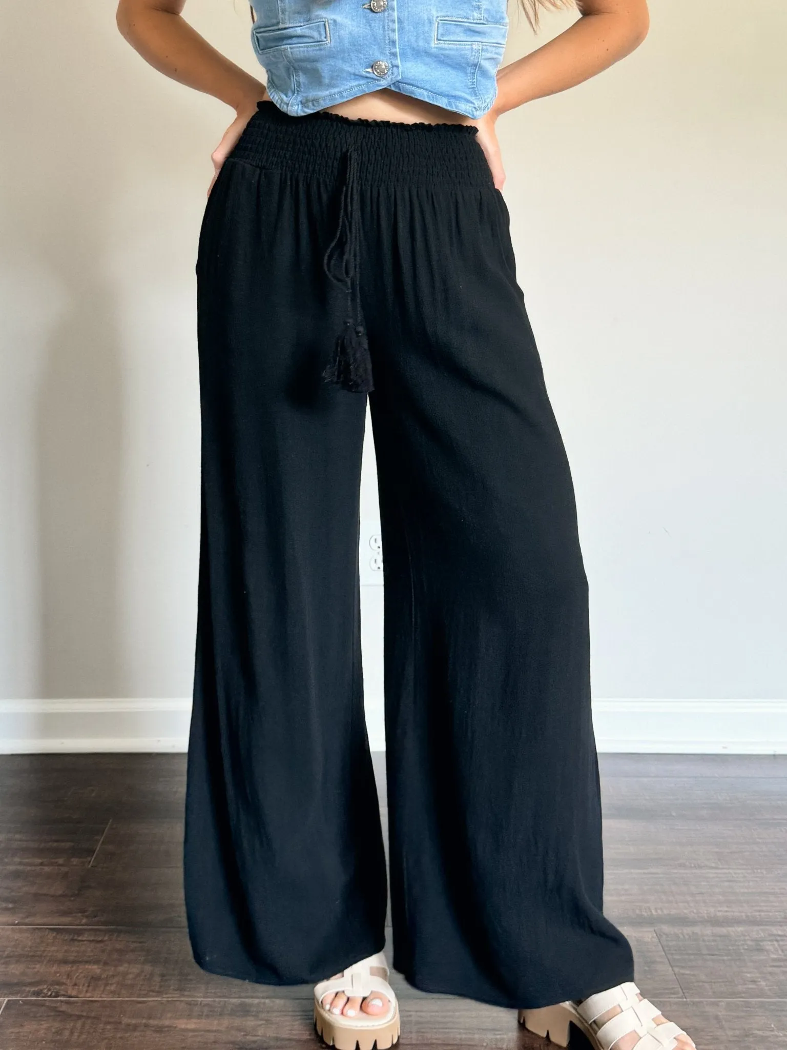 Black Linen Pants