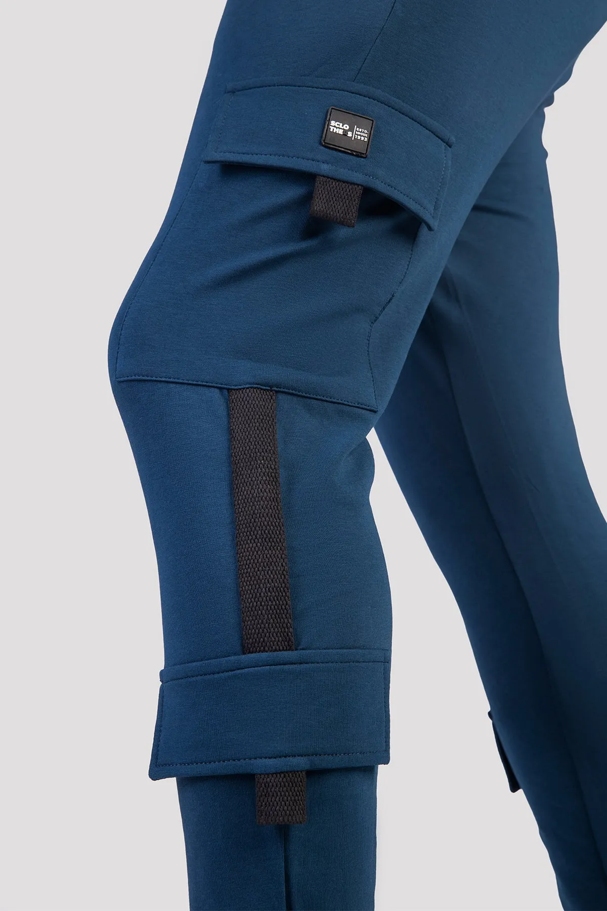 Blue Cargo Jog Pants - W23 - MTR094R