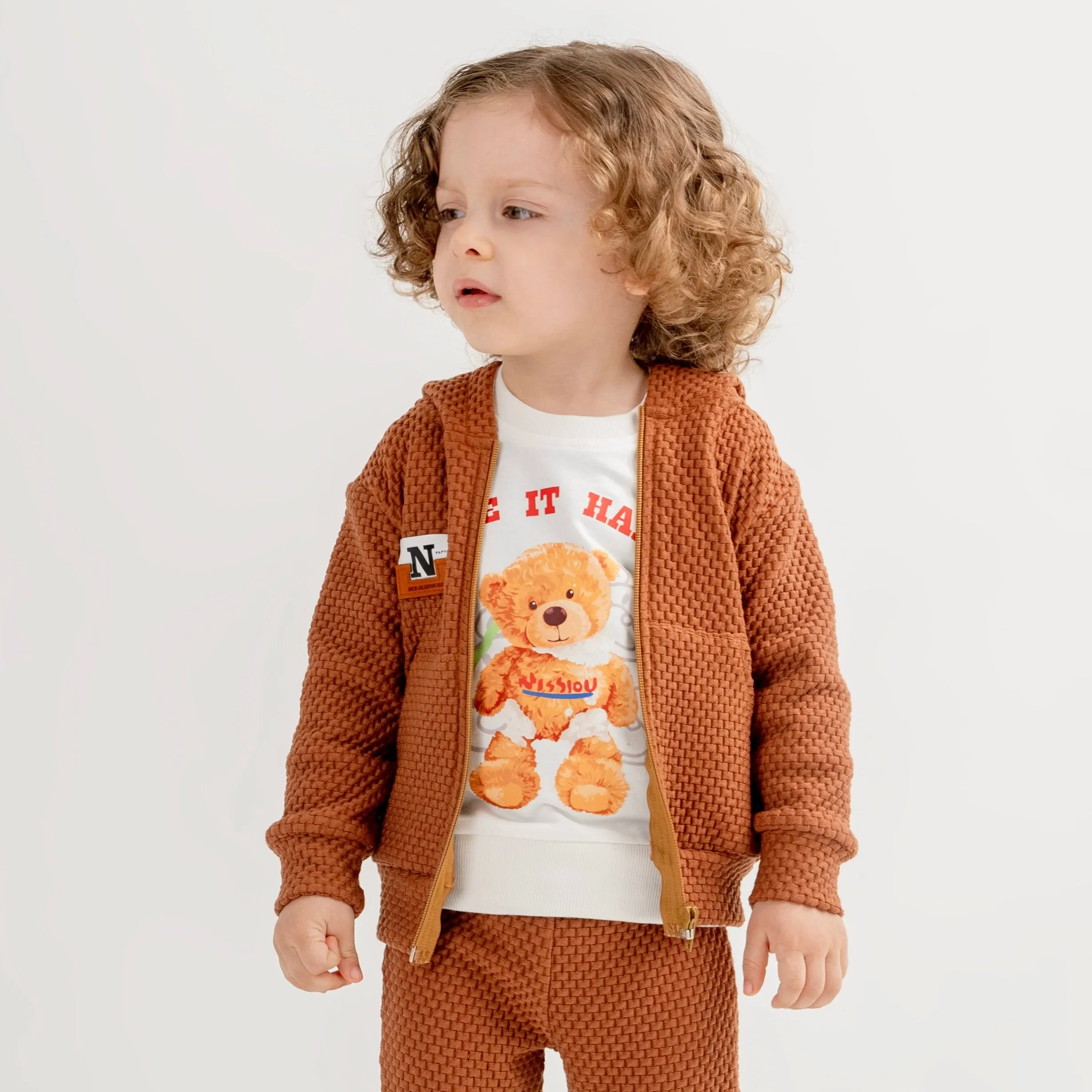 Brick Bear Boys Casual Set