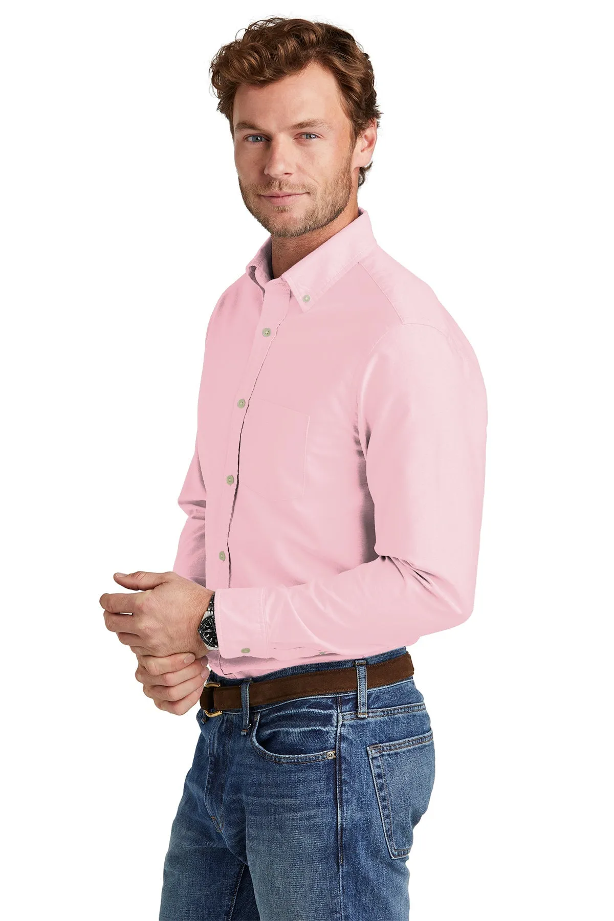 Brooks Brothers Casual Oxford Cloth Shirt, Soft Pink