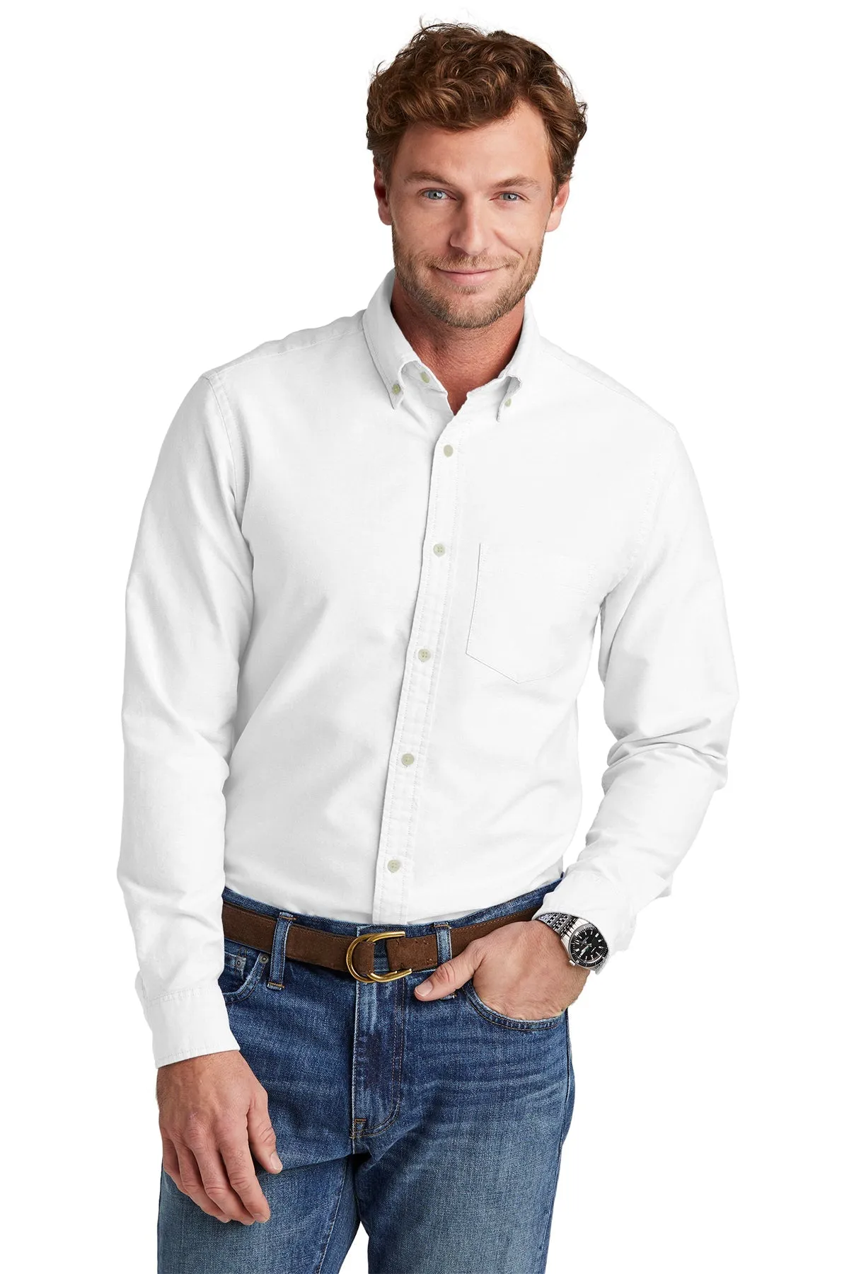 Brooks Brothers Casual Oxford Cloth Shirt, White