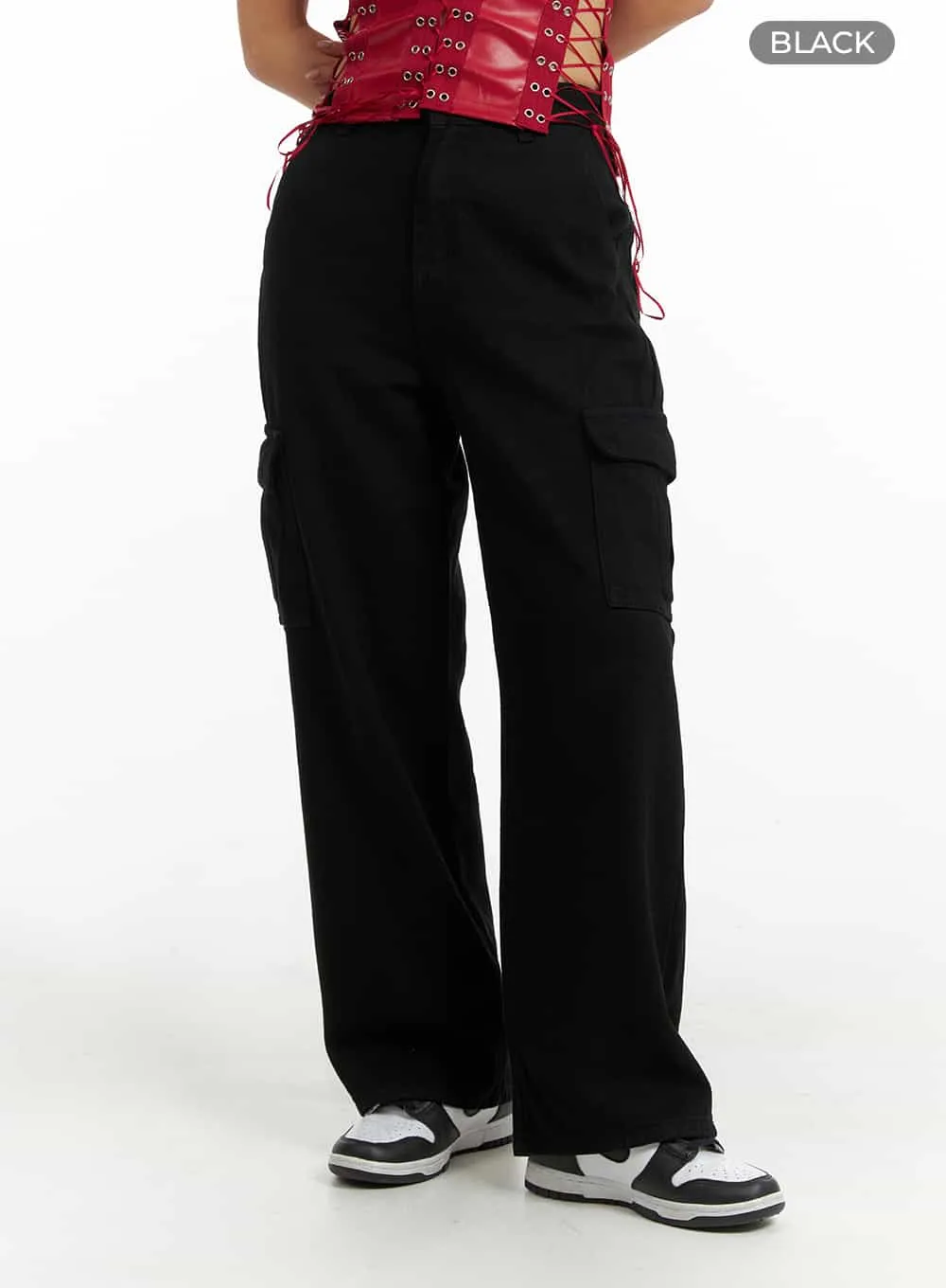 Cargo Wide Leg Pants IM405