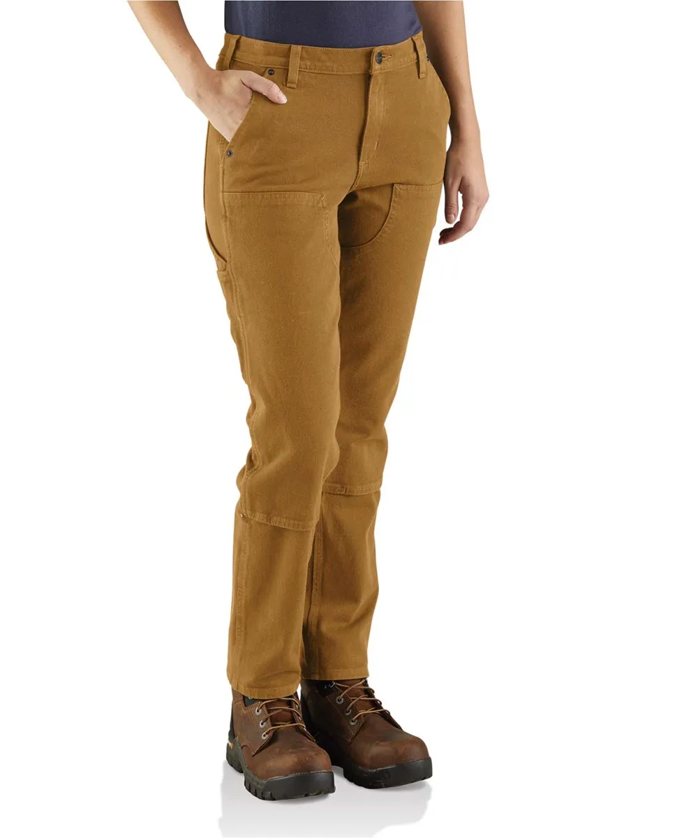 Carhartt Women's Rugged Flex Double Front Work Pants - Carhartt Brown