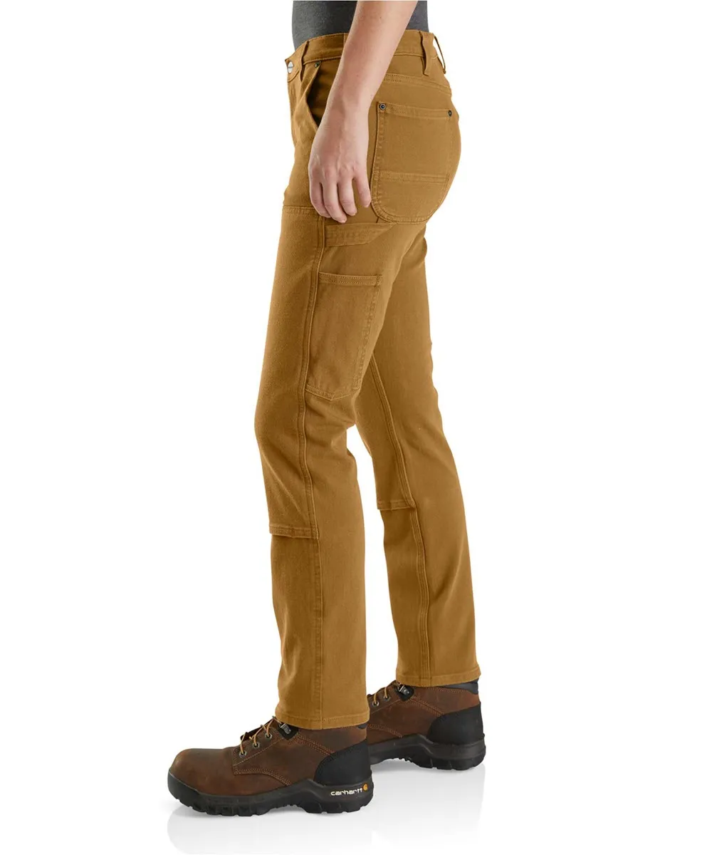 Carhartt Women's Rugged Flex Double Front Work Pants - Carhartt Brown