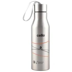 Cello Refresh Stainless Steel Double Walled Water Bottle, Hot and Cold