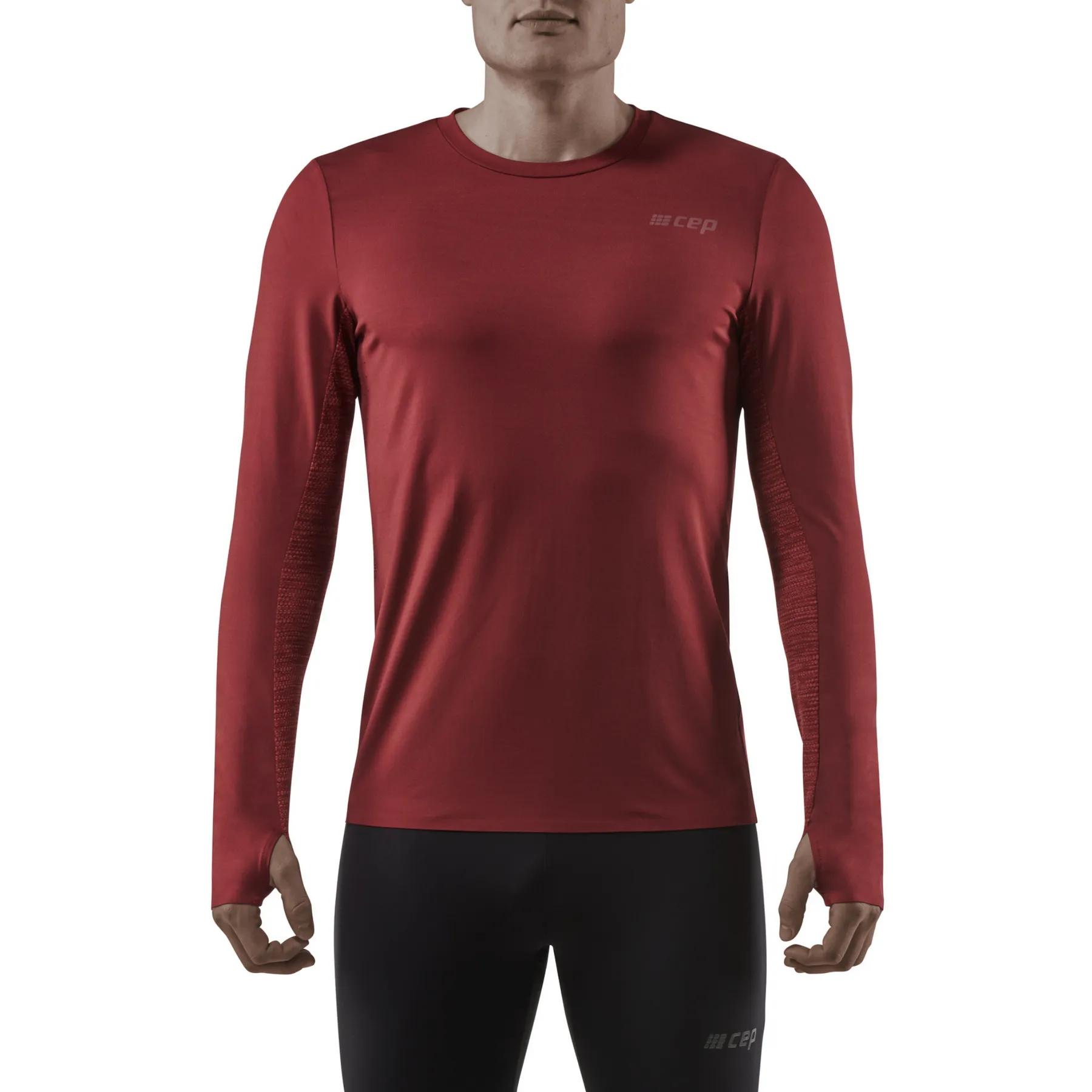 CEP | Run Shirt Long Sleeve | Men's | Dark Red