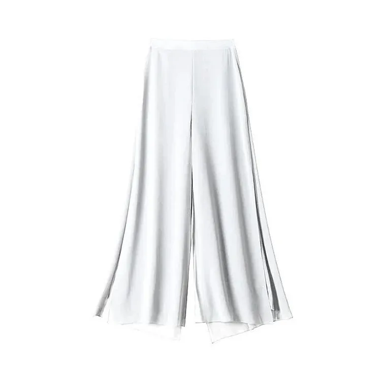 Chiffon High Waist Wide Leg Split Palazzo Pants