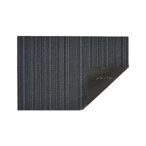 Chilewich Blue Skinny Stripe Shag Mat