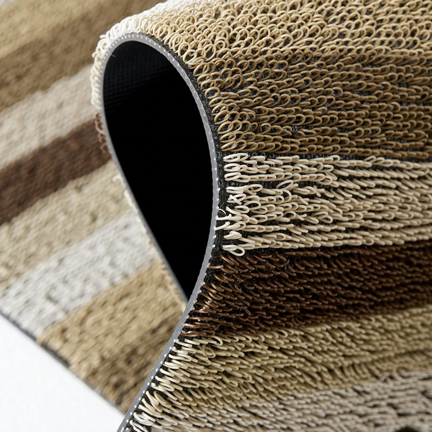 chilewich | large doormat 61x91cm (24x36") | even stripe mocha