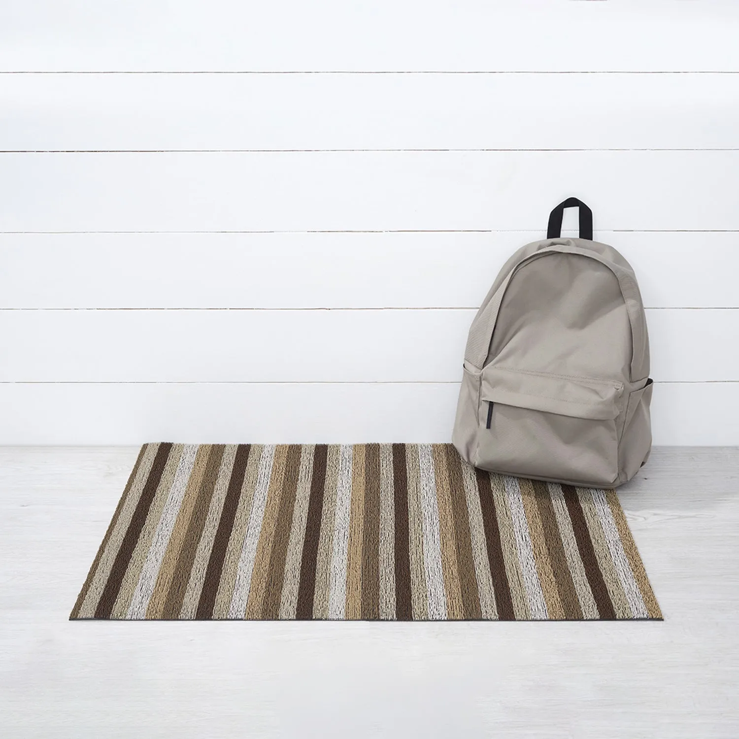 chilewich | large doormat 61x91cm (24x36") | even stripe mocha