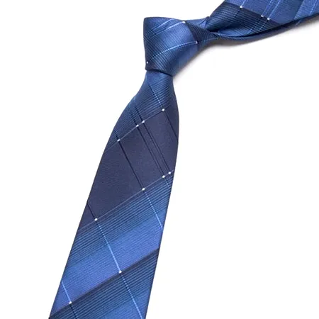 Classy Men Classic Blue Design Necktie