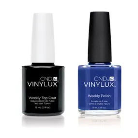 CND - Vinylux Topcoat & Blue Eyeshadow 0.5 oz - #238