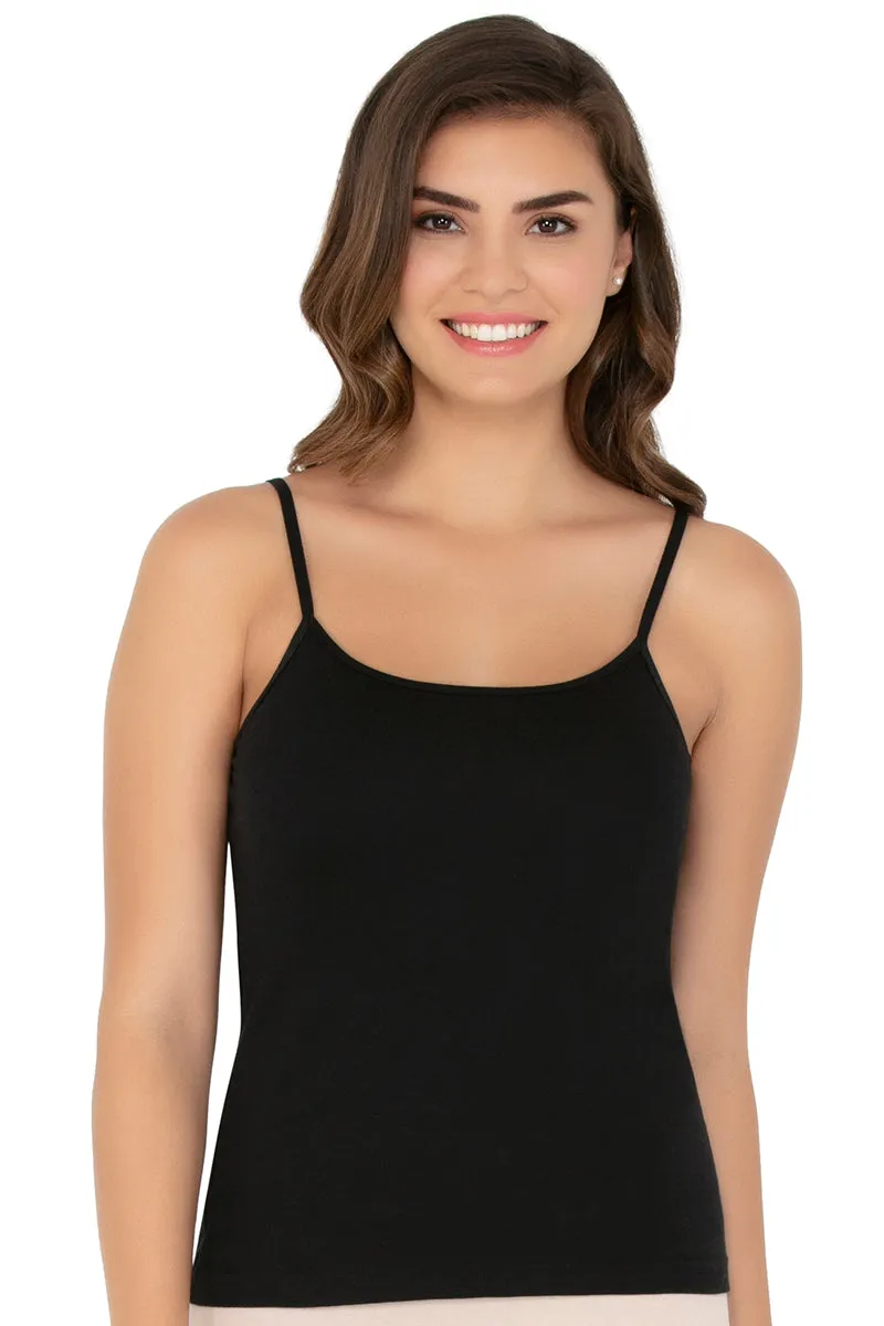 Cotton Camisole (Pack of 2) - Black-Grey