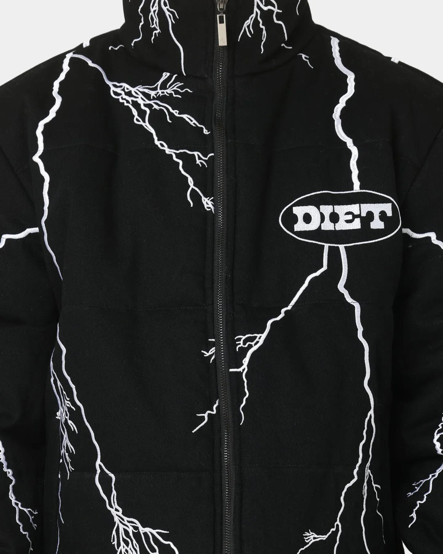 Diet Starts Monday Bolt Puffer Jacket Black