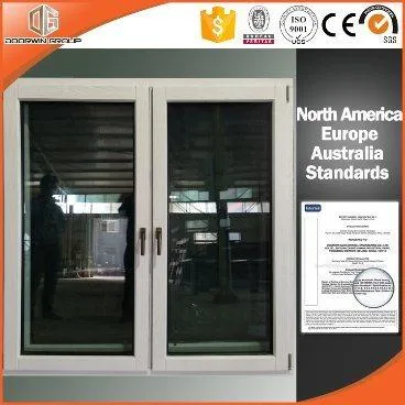 DOORWIN 2021Oak Wood Window with Aluminum Cladding From Outside with Ce Certification - China Window, Replacement Window