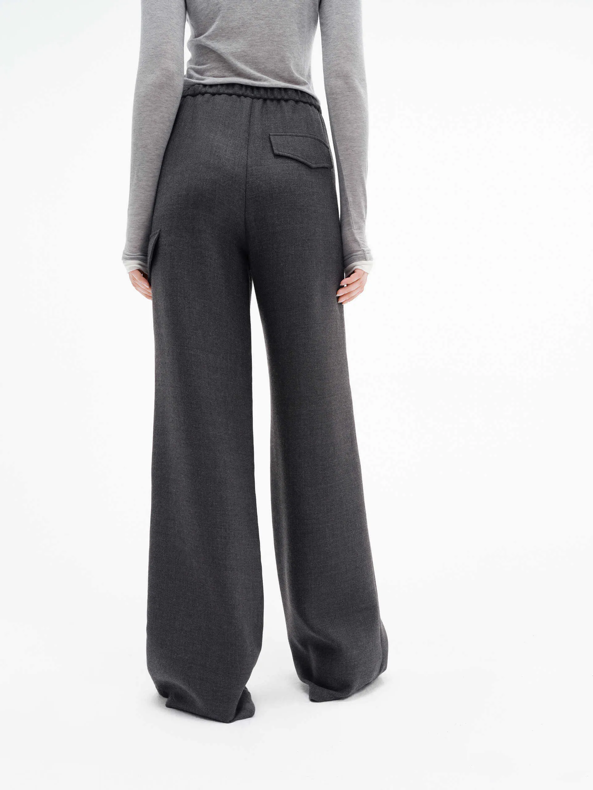 Drawstring Straight Leg Pants