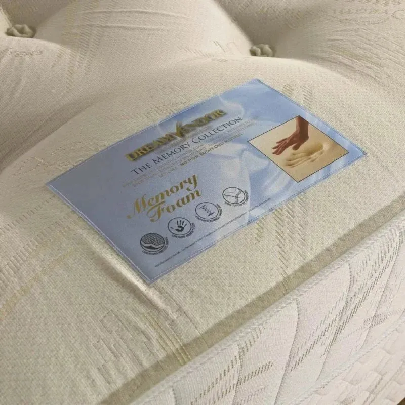 Dream Vendor Memory Foam Sprung Divan Bed Set