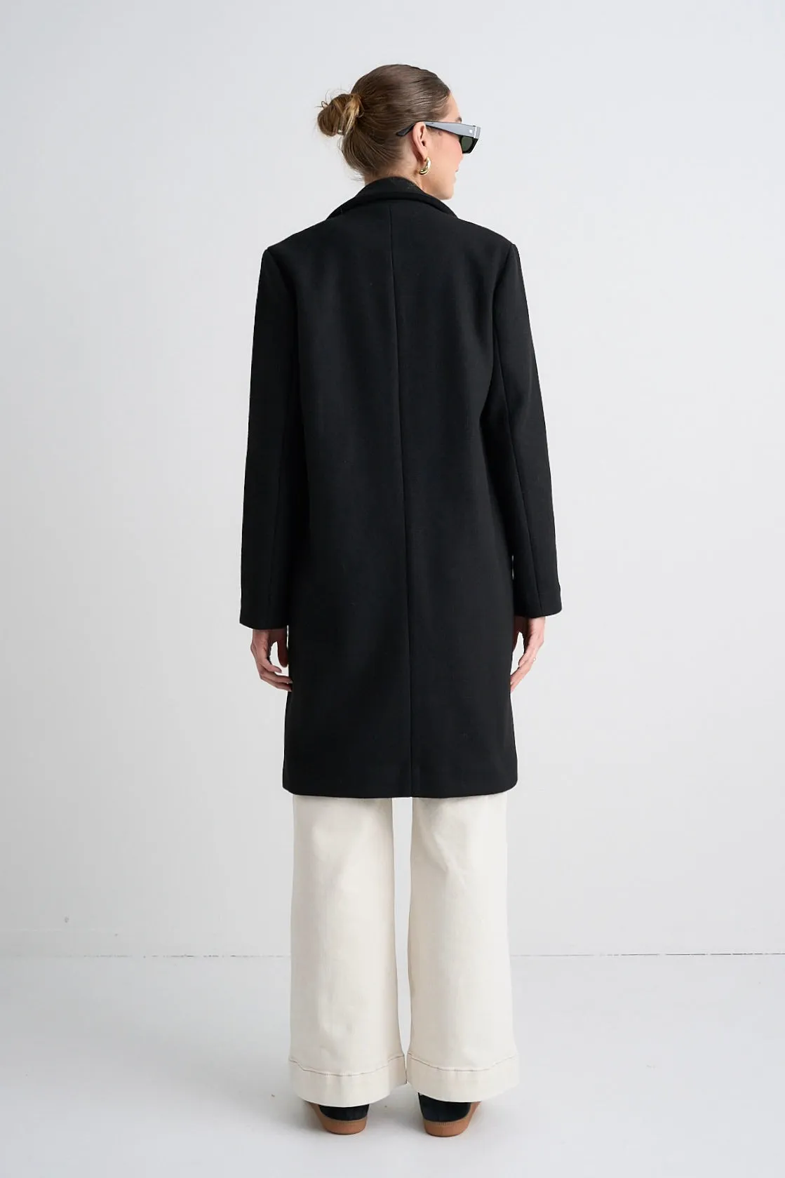 Edmonton Black Long Coat