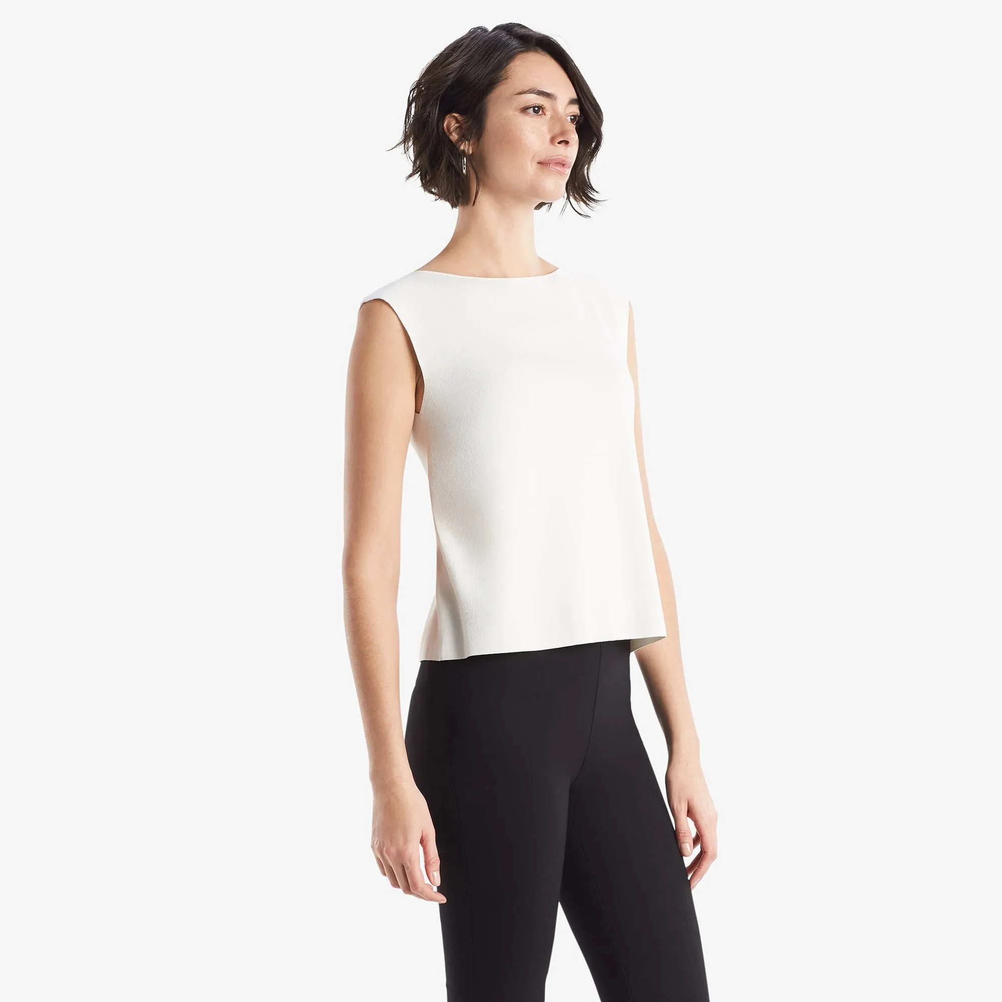 Eileen Top - Eco 365Knit :: Ivory