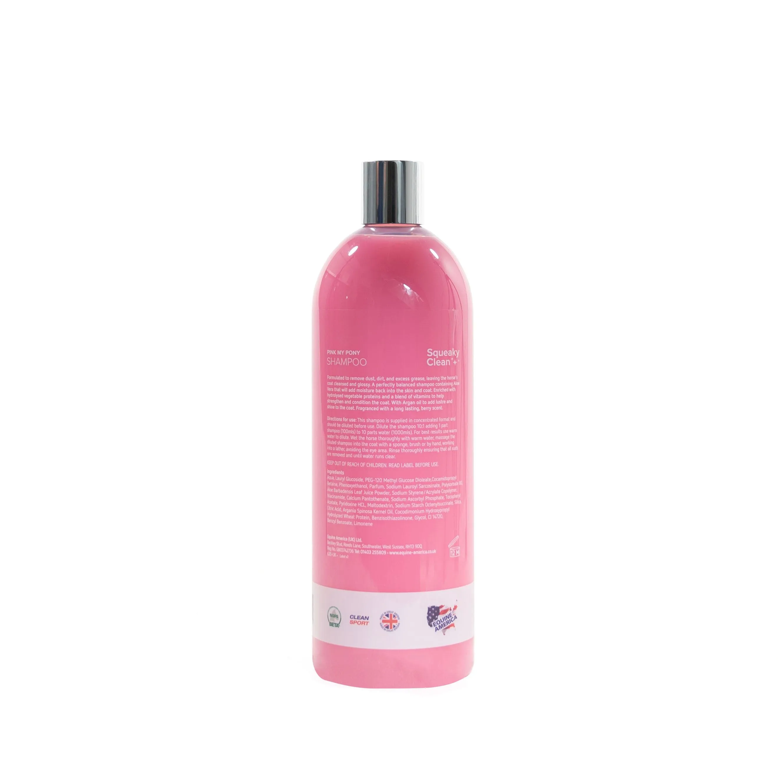 Equine America Squeaky Clean Pink my Pony Shampoo 1ltr