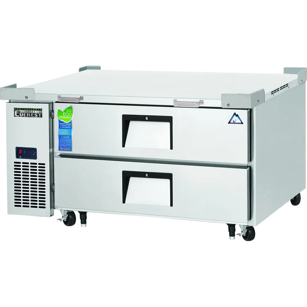 Everest ECB48D2, Two Drawer 48.38" Side Mount Refrigerated Chef Base, 115V